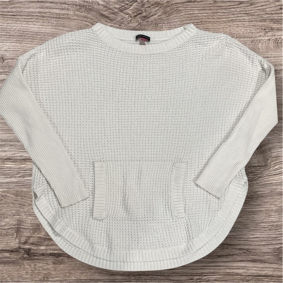 Vince Camuto Sweaters - Vince Camuto Waffle Knit Lightweight Women's Cream Sweater Size Small